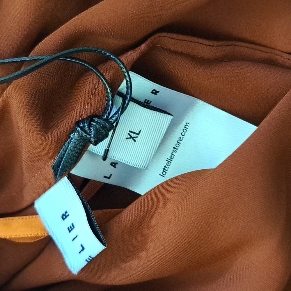 NWT Pleated Flare Skirt (Burnt Brick) - Lattelier - Picture 9 of 11